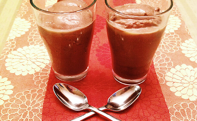 Summer treat - Ice chocolate smoothie healthy recipe
