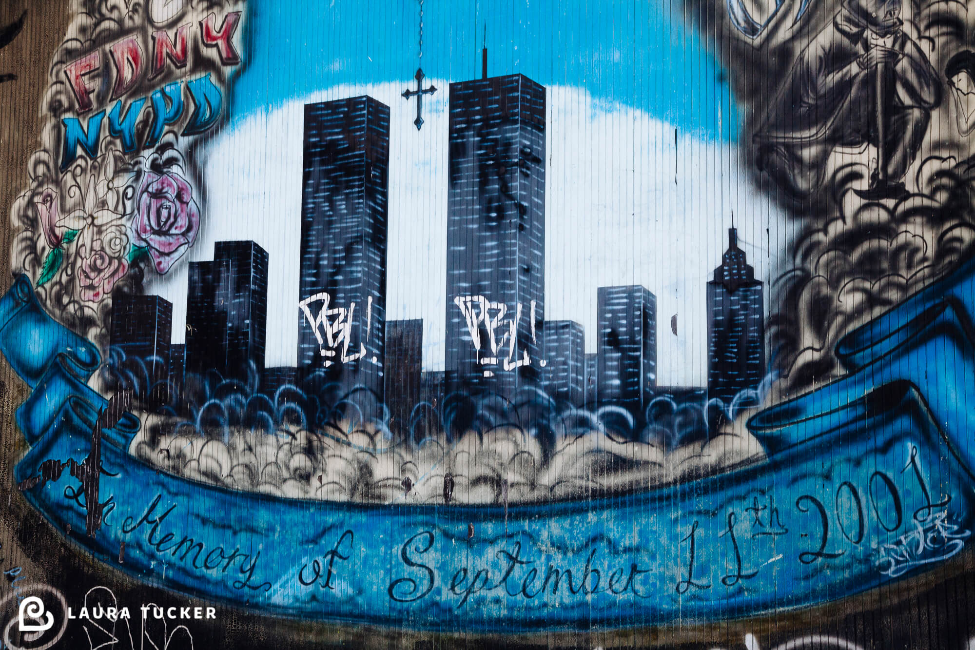 September 11 Memorial Graffitti